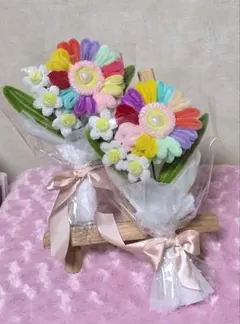 モールフラワーカラフルひまわり枯れないブーケ２セット