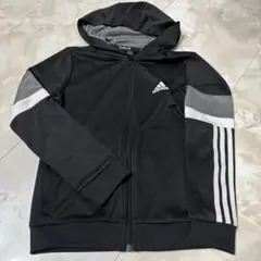 adidas フード付きジャージ ブラック