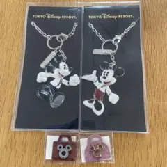 東京ディズニーリゾート ミッキーマウス キーホルダー 2個セット