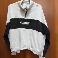 ELEMENT ハーフジップトレーナー L/G グレー/ブラックのサムネイル