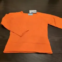 新品　イタリア製コットンVネックセーター