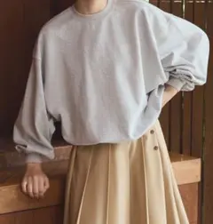 Ollun オルン＇OLUN＇ Logo sweat ロゴ刺繍スウェット