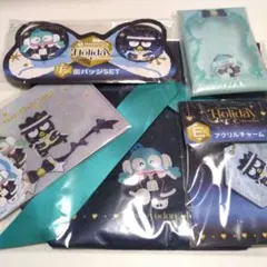 サンリオ ハッピーくじ ハンギョドン バッドばつ丸 ポーチ マルチケース グッズ