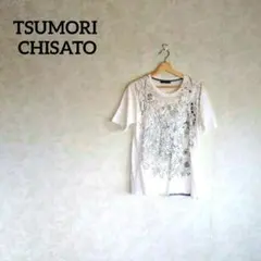 TSUMORI CHISATO ボタニカル　花と鳥と蛇と蝶　半袖Tシャツ 2のサムネイル