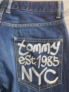 日本製☆TOMMY ストレートデニムパンツ est.1985 NYC☆トミーヒゲのサムネイル