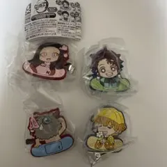 鬼滅の刃　キャラばんちょうこうヘアクリップ　炭治郎　禰豆子　善逸　伊之助