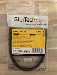 【新品未使用】StarTech.com HDMIケーブル 0.3m オス/オスのサムネイル