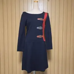 長袖ワンピース　MサイズRoberta di Camerino 紺色　ロベルタのサムネイル