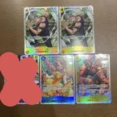 ワンピース神の島の冒険 ゾロ２枚レベッカ１枚ワイパー１枚 SR ４枚セットセット