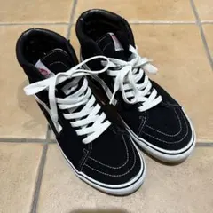 【最終値下げ】Vans Sk8-Hi ブラックハイカットスニーカー　23.5cm