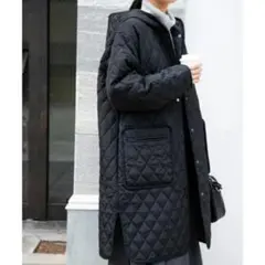 FORK＆SPOON　アーバンリサーチ ドアーズ　キルティングフーディーコート