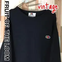 ヴァンテージ　FRUIT OF THE ROOM トレーナー　刺繍ロゴ　Lのサムネイル