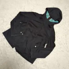 グローバルワーク　ジップアップ　コットン　アウターパーカー　インナーグリーン　M