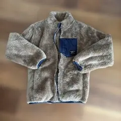 キッズ フリースジャケット　ブラウン