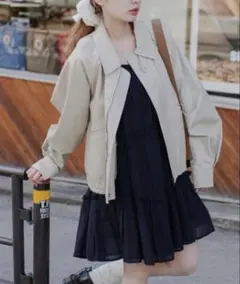 Kastane フェイクレザーショートブルゾンのサムネイル