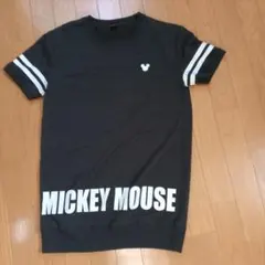 ミッキー ミニワンピ 黒 Мのサムネイル