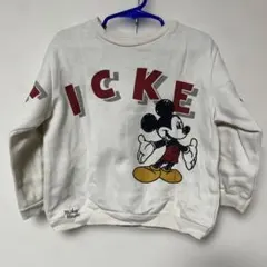 ZARA ミッキー裏起毛トレーナー