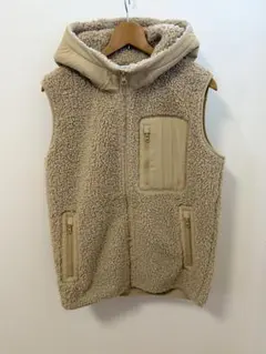 UNIQLO x JW ANDERSON 防風ボアフリースベスト ベージュ　Ｍ