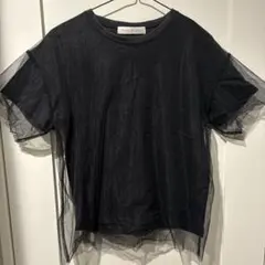 SENSE OF PLACE チュールレイヤード 半袖Tシャツのサムネイル