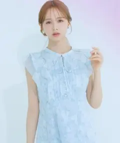 新品未開封toccoclosetフラワーラッフルフリルマーメイドワンピース