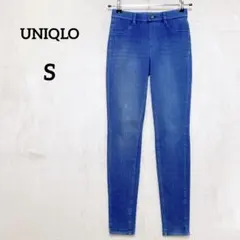 UNIQLO ヒートテック ストレッチ レギンスパンツ デニムブルー 防寒『S』