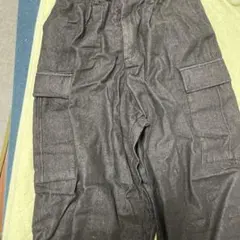 MONO-MART デニムカーゴパンツ 黒 Sサイズ 綿100%