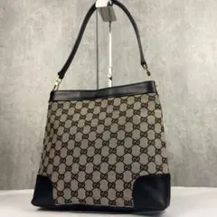 GUCCI】バンブー 2WAYバッグ GGキャンバス レザー 【A262】 - メルカリ