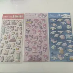 マイメロディ・クロミ・シナモロール シール 3シートセット