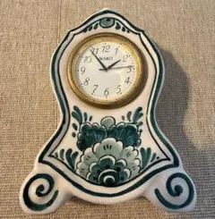 WAKO 和光 オランダ ハンドペイント デルフト焼き ヴィンテージ 置き時計