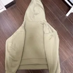 GU カーキ フード付きパーカー