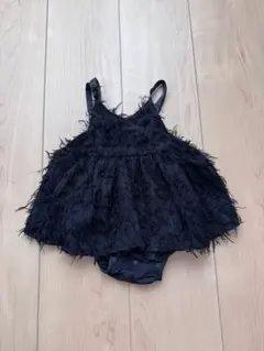 MY LITTLE WONDER ブラックロンパース 70cm フリルデザイン