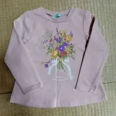 【hakka kids】ピンク 長袖カットソー （110cm）