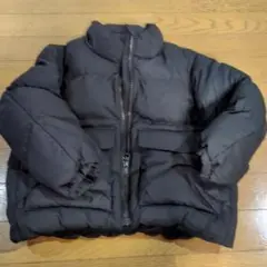 GU黒いダウンコート 120
