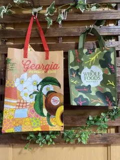 【新品未使用タグ付き】TRADER JOE’S ホールフーズエコバッグ