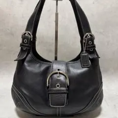 【美品】コーチ ソーホー ハンドバッグ ブラック レザー