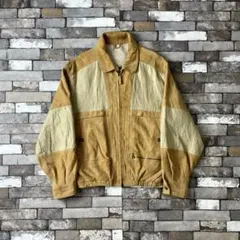 イタリア製 OLD 古着 Suede Leather Jac 切替デザインのサムネイル