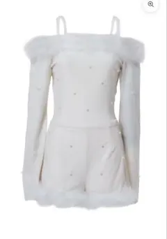 Belearmimi/ベリアミミ デザインパールベロアコンビネゾン 完売品