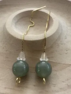 ラリマーk18gpアメリカンピアス sowi ete agate IENA - メルカリ