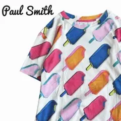 PS Paul Smithポールスミス レディース半袖Tシャツ アイス柄綿100