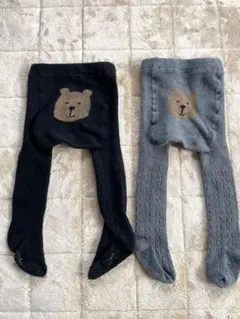 Gap くまさんベビータイツ 2枚セット　12m-24m