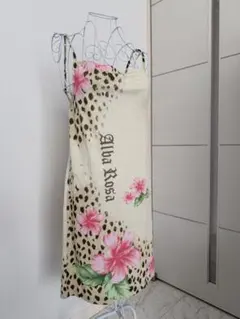 【新品同様】アルバローザ　Alba Rosa ノースリーブワンピース　豹柄