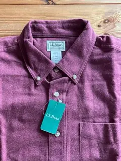 L.L.Bean　エルエルビーン　コットンシャツ　ワインカラー　XL　新品未使用