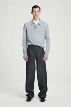 cos SLIM MERINO WOOL POLO SHIRT