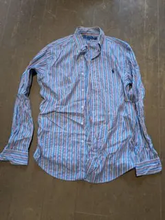 ラルフローレン　ストライプシャツ　クラシックフィット(USED品)