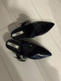 ZARA ザラ スティレットヒール サンダル ブラック 37 (23.5)