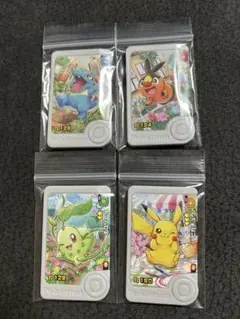 ポケモンフレンダ　ベストタッグ チコリータ　ワニノコ　ピカチュウ ポカブ