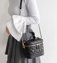 RANDA キルティング2WAYバニティバッグ