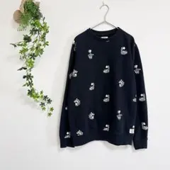 ［Disney VANS］クルーネックトレーナー（F）プリント柄 チシャ猫