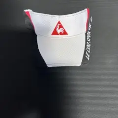 LE COQ SPORTIF ゴルフバイザー ホワイト/ブラック/レッド
