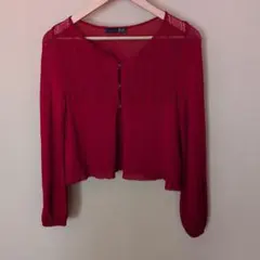 DAKS レッド カーディガン 長袖のサムネイル